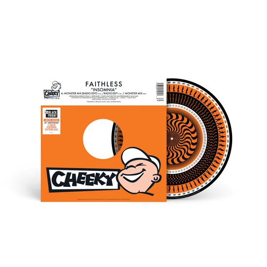 Disque zoetrope vinyle Faithless Insomnia 30th Anniversary, édition RSD Black Friday 2025