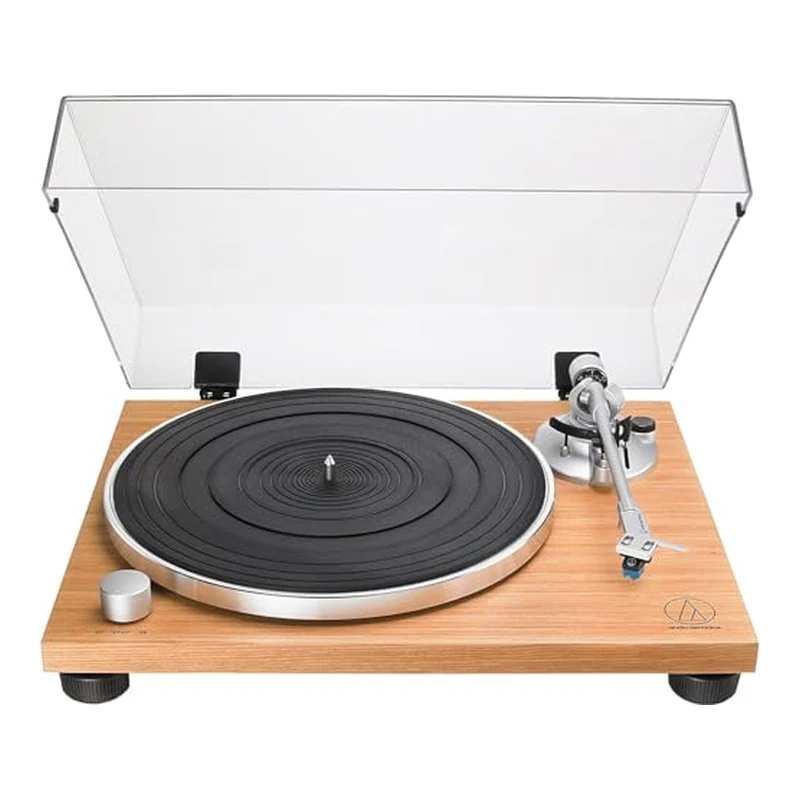 Tourne-disque vintage Audio-Technica AT-LPW30TK socle bois teck