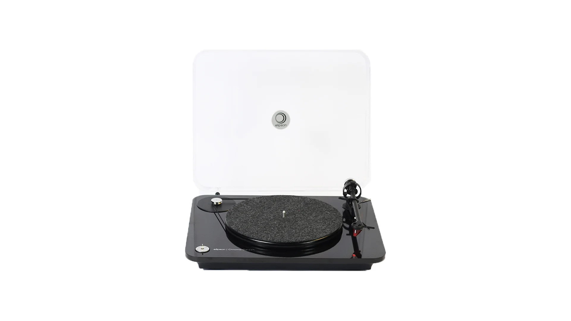 Platine vinyle Elipson Chroma Carbon RIAA BT, châssis carbone et bras carbone